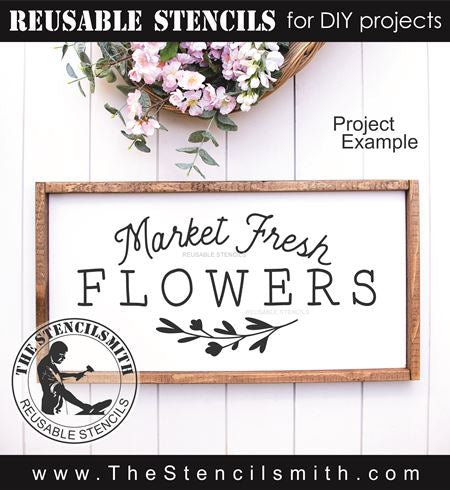 9502 Market Fresh Flowers - The Stencilsmith