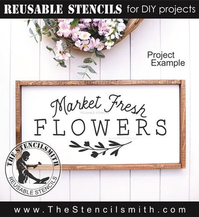 9502 Market Fresh Flowers - The Stencilsmith