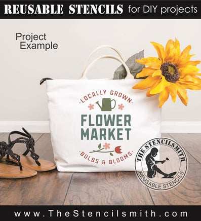 9507 Flower Market Stencil - The Stencilsmith