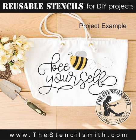 9508 bee yourself stencil - The Stencilsmith