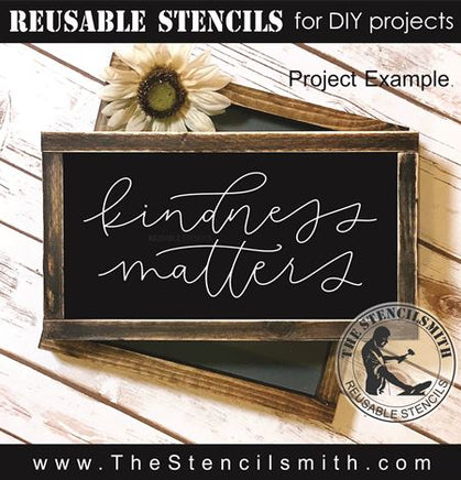 9509 Kindness Matters Stencil - The Stencilsmith