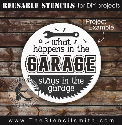 9522 What happens in the garage - The Stencilsmith