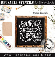 9469 Creativity takes courage stencil - The Stencilsmith