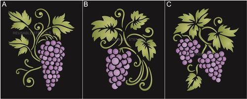 9386 Grape Vine stencils - The Stencilsmith