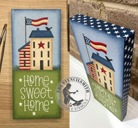 9496 Home Sweet Home saltbox stencil