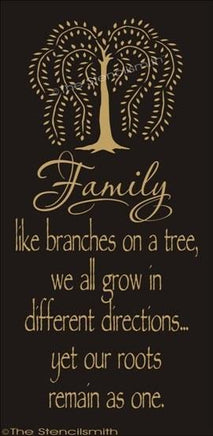 1388 - FAMILY like branches on a tree ... roots - The Stencilsmith