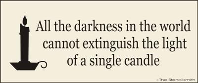 All the darkness in the world cannot - The Stencilsmith