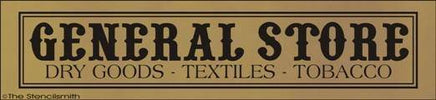 1524 - GENERAL STORE dry goods textiles tobacco - The Stencilsmith