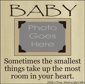 BABY - smallest things heart - FRAME - The Stencilsmith