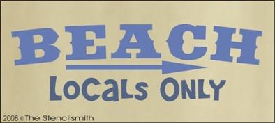 BEACH Locals Only - The Stencilsmith