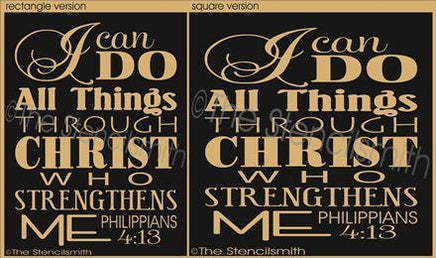 1714 - I can do all things through Christ - The Stencilsmith