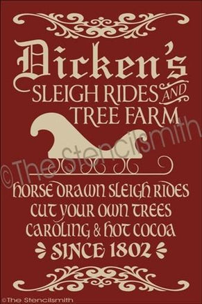 1757 - Dicken's Sleigh Rides - The Stencilsmith
