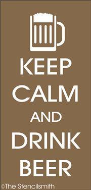 2235 - Keep Calm and Drink Beer - The Stencilsmith