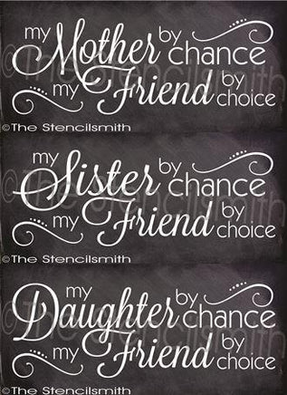 2323 - My Mother / Sister by chance - The Stencilsmith