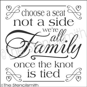 2329 - Choose a Seat ... we're all Family - The Stencilsmith