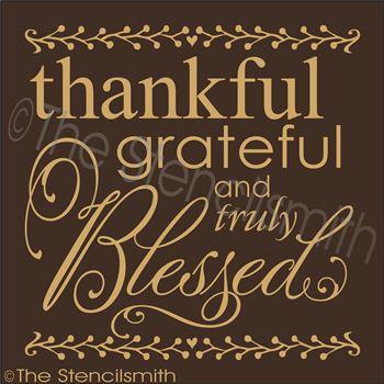 2421 - Thankful Grateful and truly Blessed - The Stencilsmith