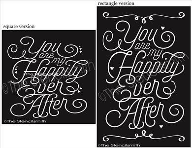 2465 - You are my Happily Ever After stencil