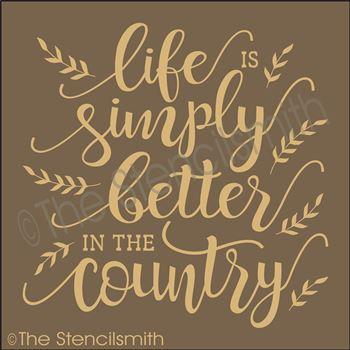 3271 - life is simply better in the country - The Stencilsmith