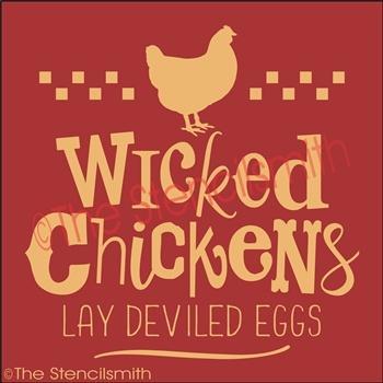 3381 - Wicked Chickens lay deviled eggs - The Stencilsmith