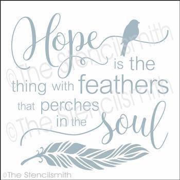 3474 - Hope is the thing with feathers - The Stencilsmith
