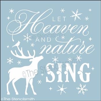 3649 - let heaven and nature sing stencil