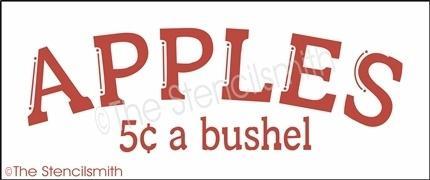 3719 - APPLES 5c a bushel - The Stencilsmith