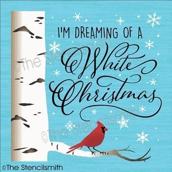3789 - I'm dreaming of a White Christmas - The Stencilsmith