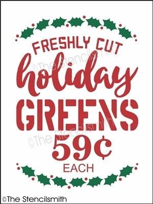 3848 - Freshly Cut Holiday Greens - The Stencilsmith