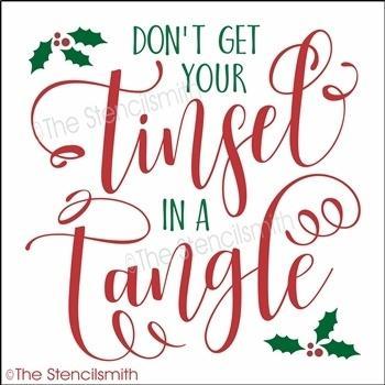 3872 - Don't get your tinsel - The Stencilsmith