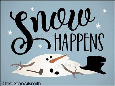 3880 - snow happens - The Stencilsmith