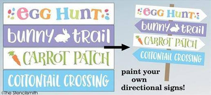 4021 - Easter Directional stencils - The Stencilsmith