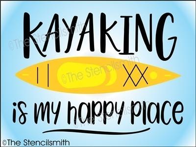 4180 - Kayaking is my happy place - The Stencilsmith