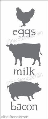 4199 - eggs milk bacon - The Stencilsmith