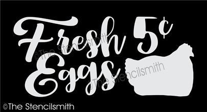 4202 - fresh eggs 5c - The Stencilsmith