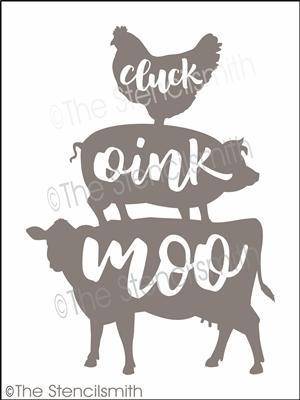 4213 - cluck oink moo - The Stencilsmith