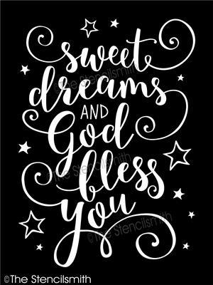 4318 - Sweet Dreams and God Bless You - The Stencilsmith