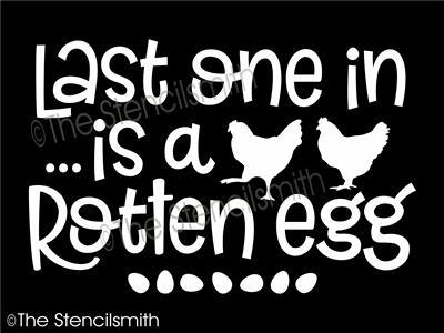 4396 - last one in is a rotten egg - The Stencilsmith