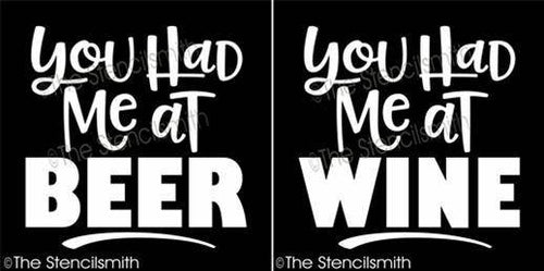 4450 - You had me at beer / wine - The Stencilsmith