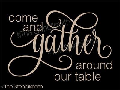 4459 - come and gather around our table - The Stencilsmith