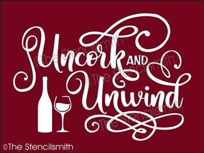 4461 - uncork and unwind - The Stencilsmith