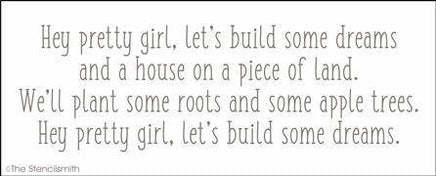 4475 - hey pretty girl let's build - The Stencilsmith