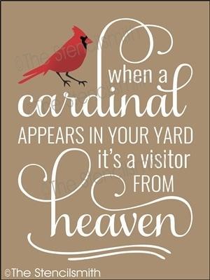 4545 - when a cardinal appears - The Stencilsmith