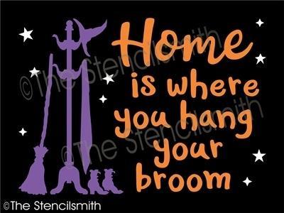 4550 - Home is where you hang your broom - The Stencilsmith