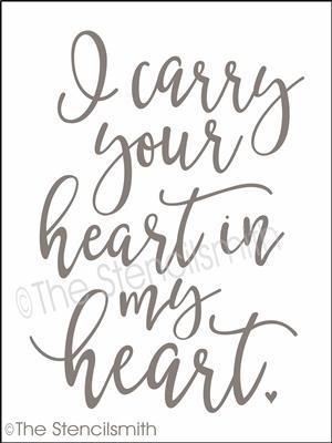 4699 - I carry your heart - The Stencilsmith