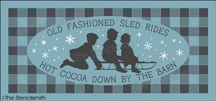 4776 - Old fashioned sled rides - The Stencilsmith