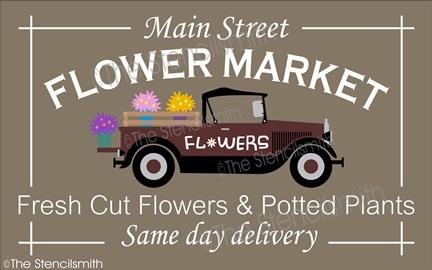 4901 - Main Street Flower Market - The Stencilsmith