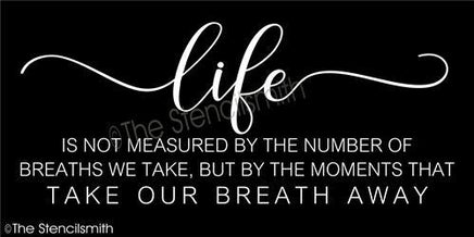 4915 - Life is not measured - The Stencilsmith
