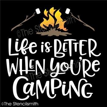 5166 - life is better when you're camping - The Stencilsmith