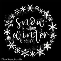 5529 - Snow is falling - The Stencilsmith