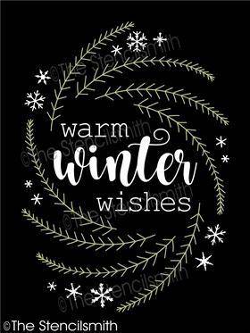 5576 - warm winter wishes - The Stencilsmith